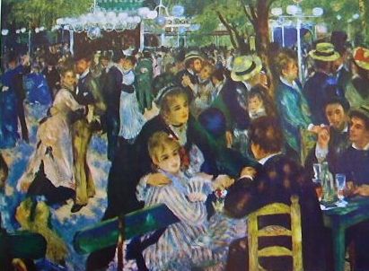 Pierre-Auguste Renoir: Il Bal au Moulin de la Galette, 1876 olio su tela cm 131 x 175, Museo d’Orsay Parigi.